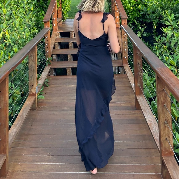 Blue wrap dress - Picture 6 of 8